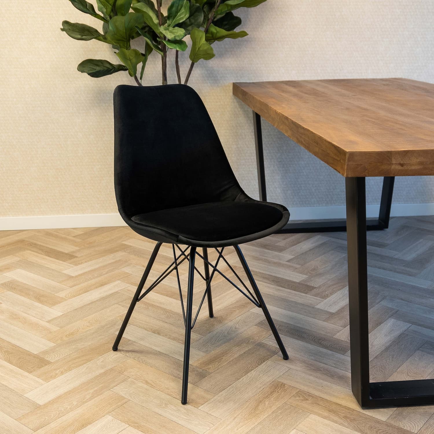 Kick bucket chair Velvet