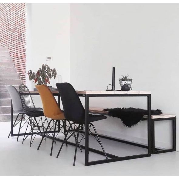 Kick bucket chair Velvet