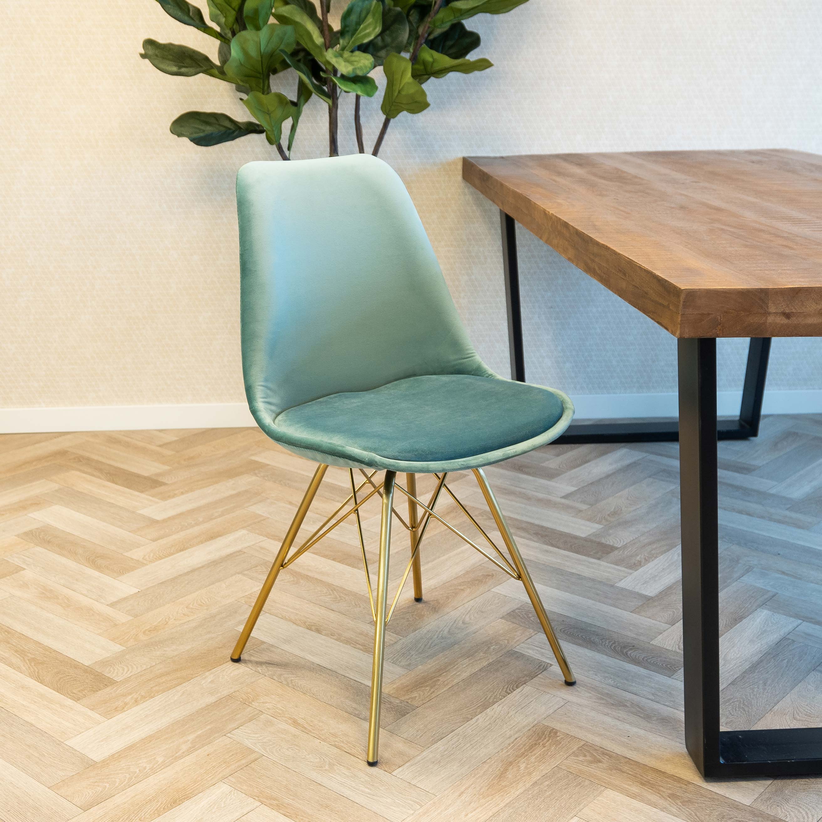 Kick bucket chair Velvet