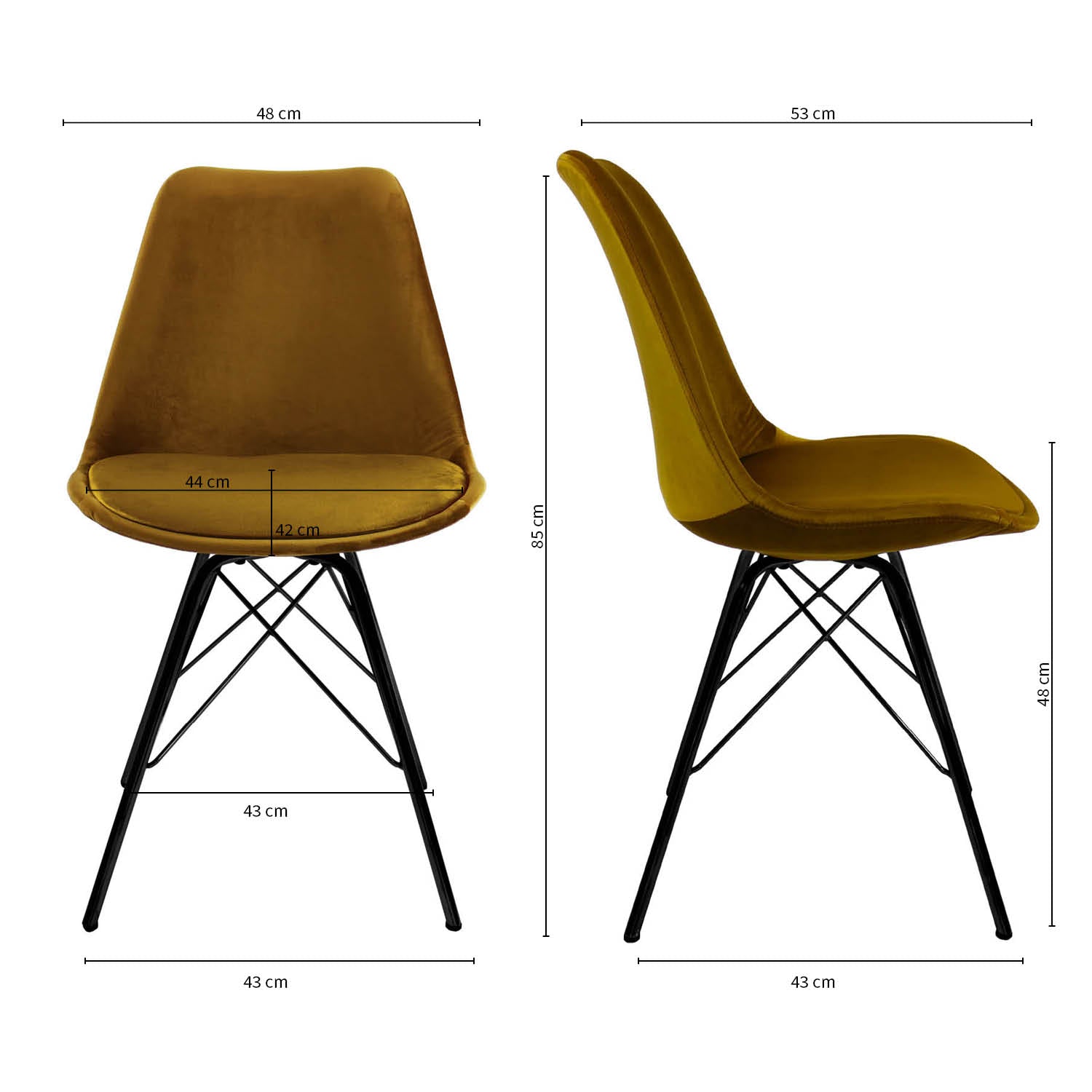 Kick kuipstoel Velvet