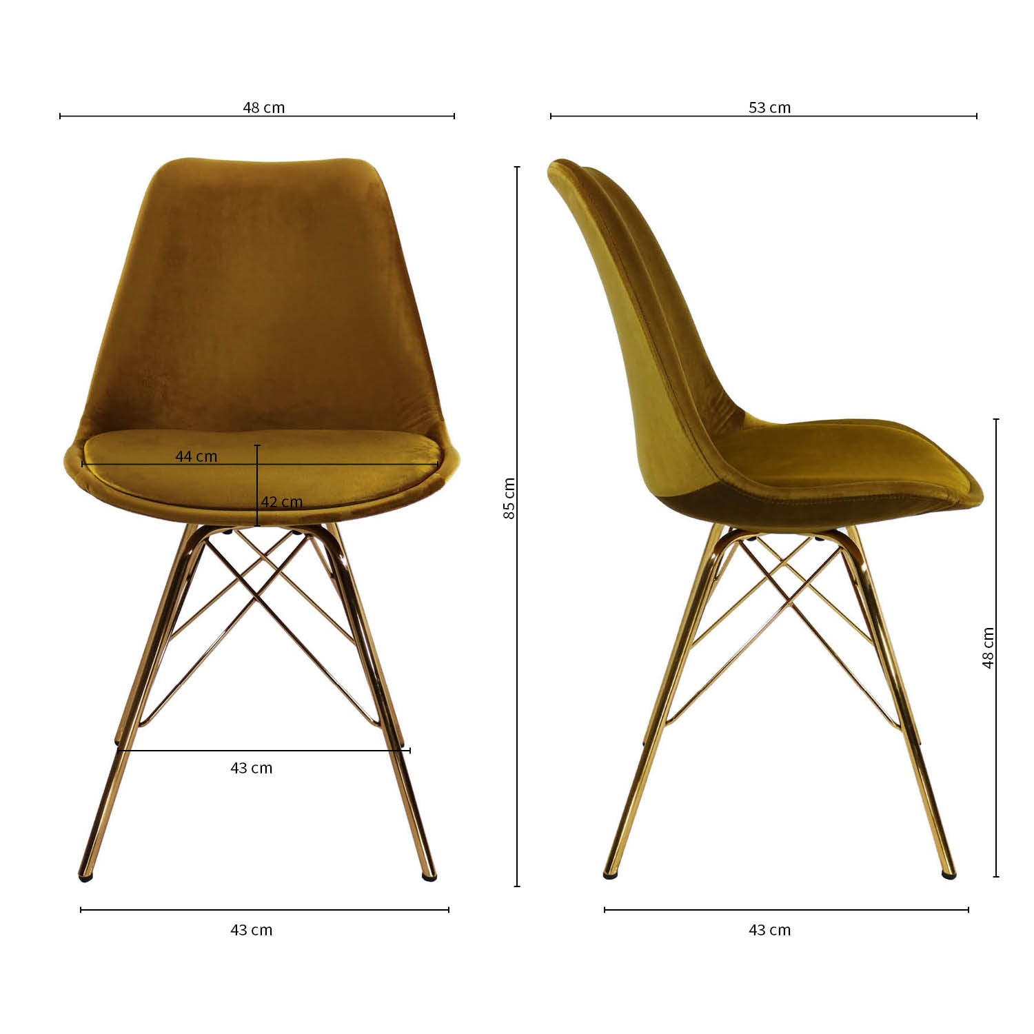 Kick kuipstoel Velvet