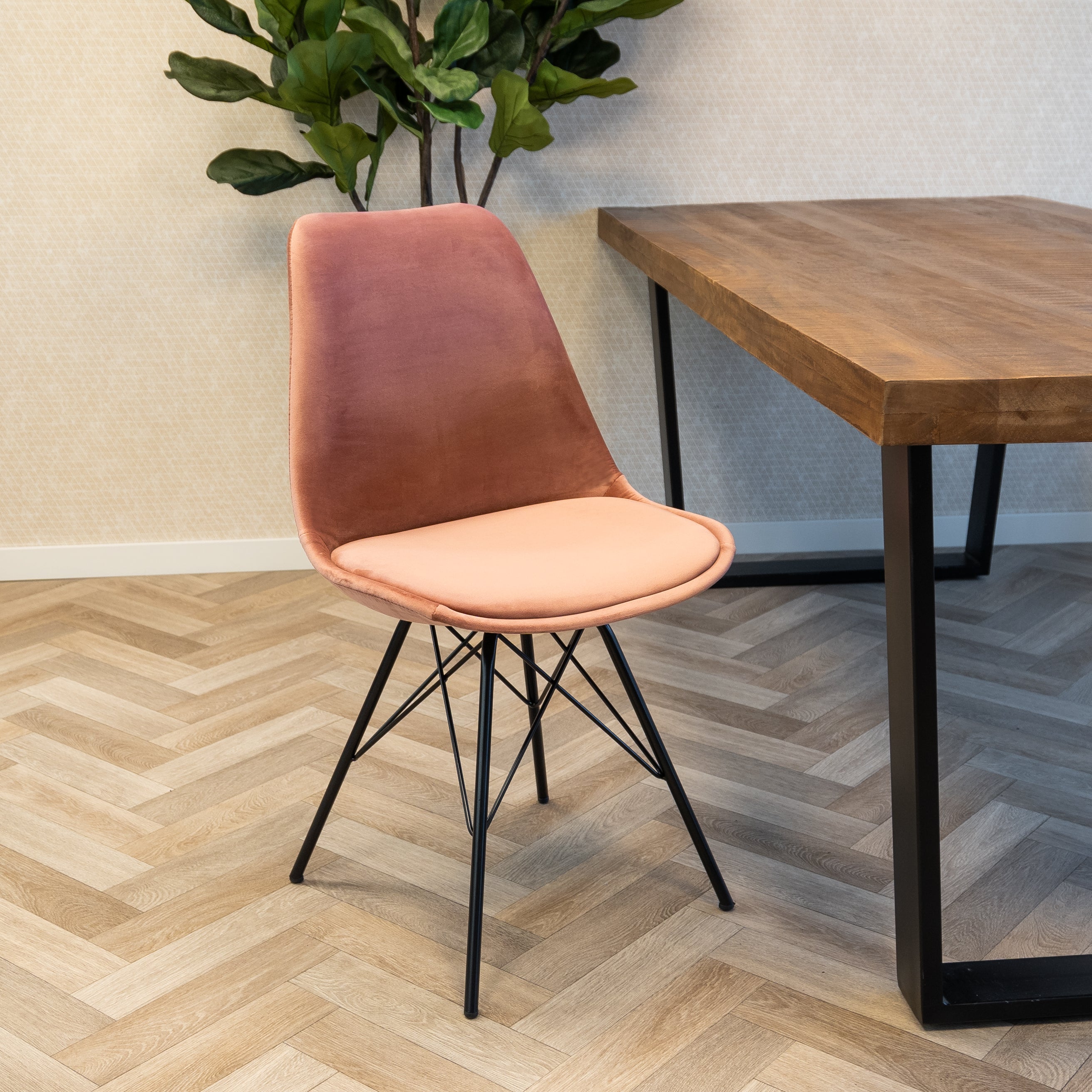 Kick bucket chair Velvet