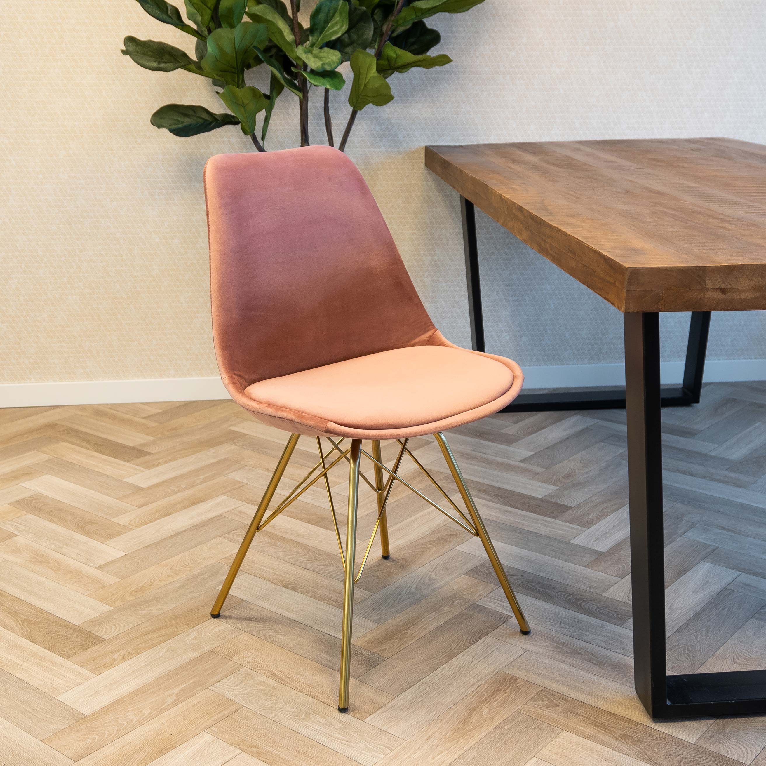 Kick bucket chair Velvet