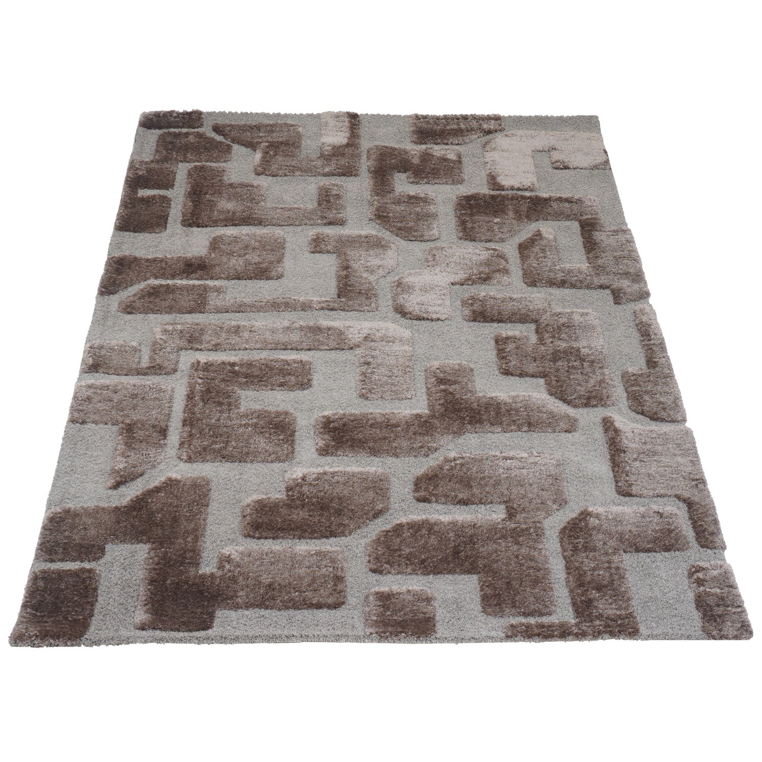 Vloerkleed Liana Bruin 160 x 230 cm