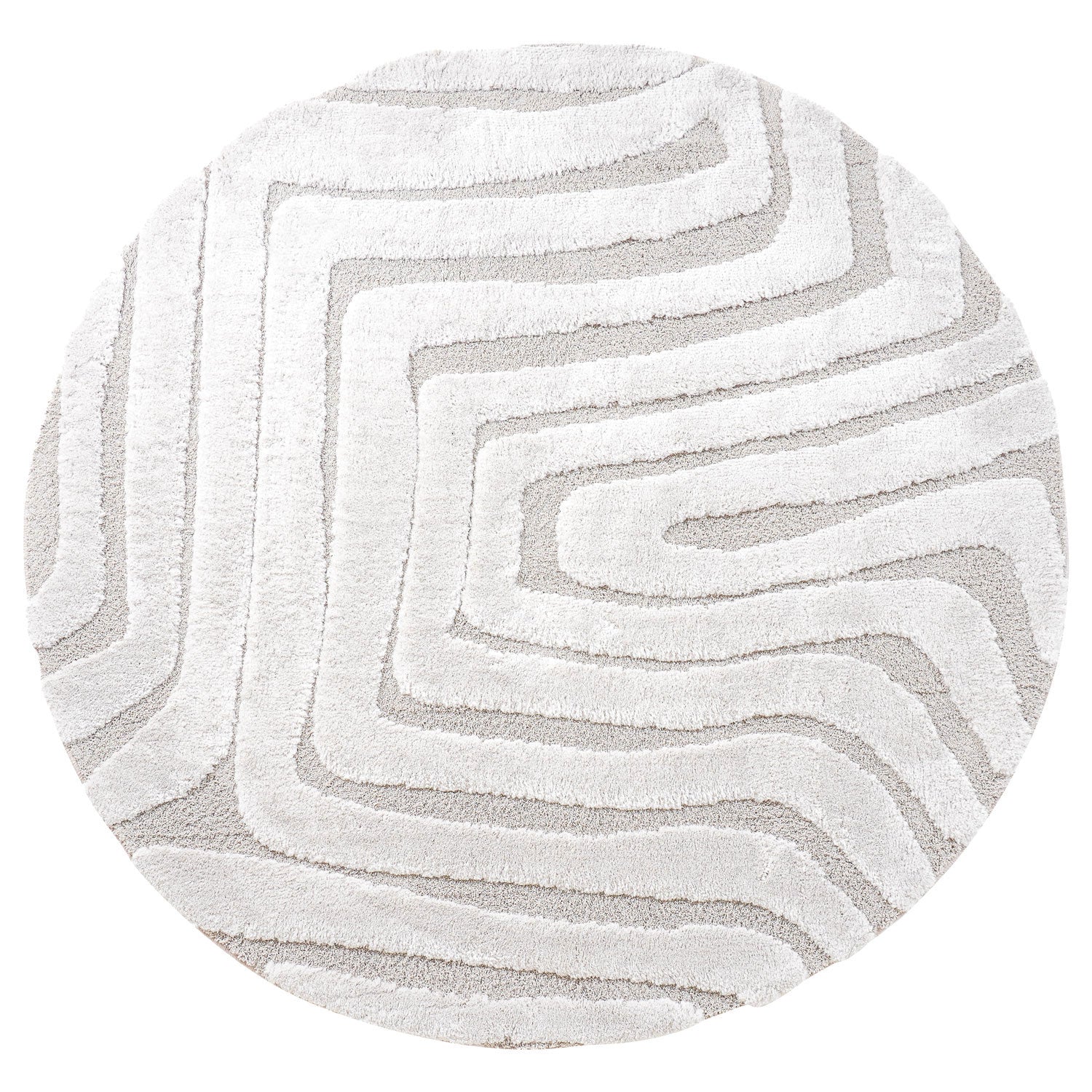 Vloerkleed Lima Creme Rond