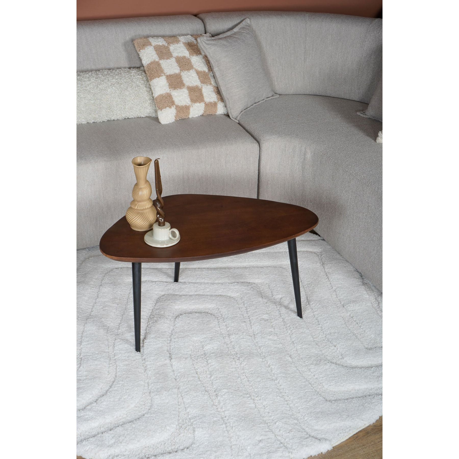 Vloerkleed Lima Creme Rond