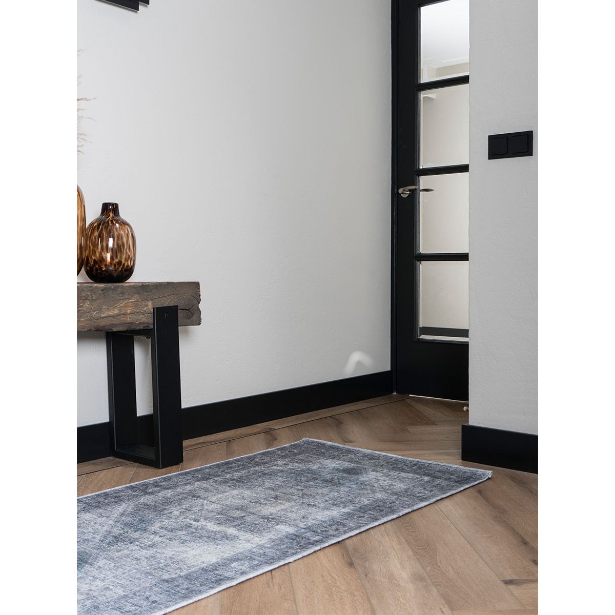 Vloerkleed Madel Grijs 80 x 240 cm