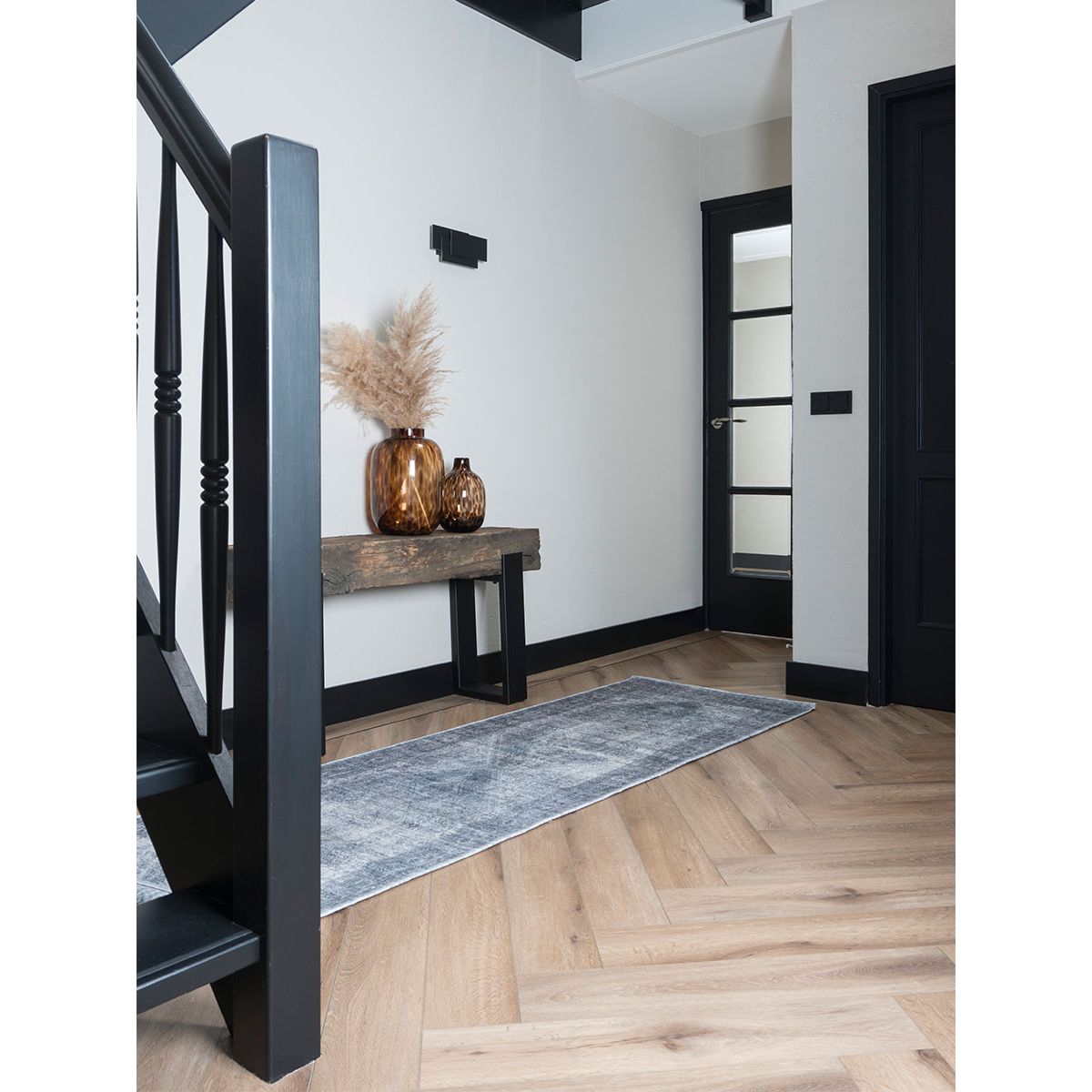 Vloerkleed Madel Grijs 80 x 240 cm