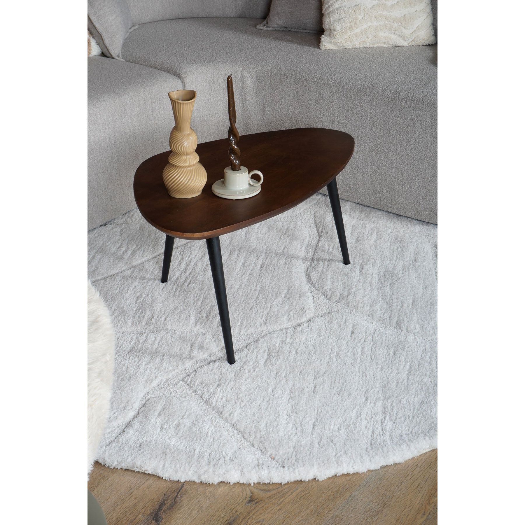 Vloerkleed Macy Creme Rond ø160 cm