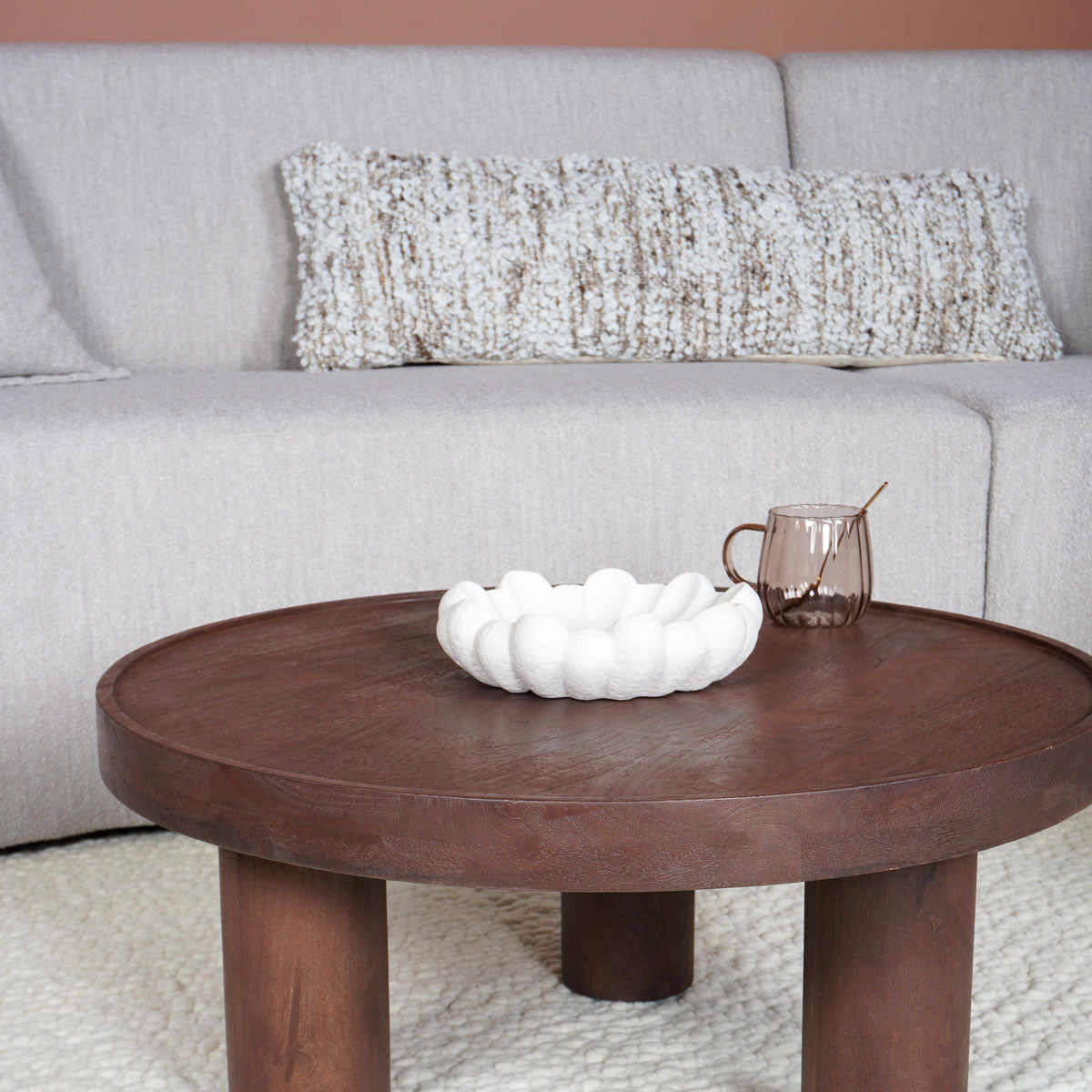 Kussen Mica Naturel/Brown 30 x 100 cm