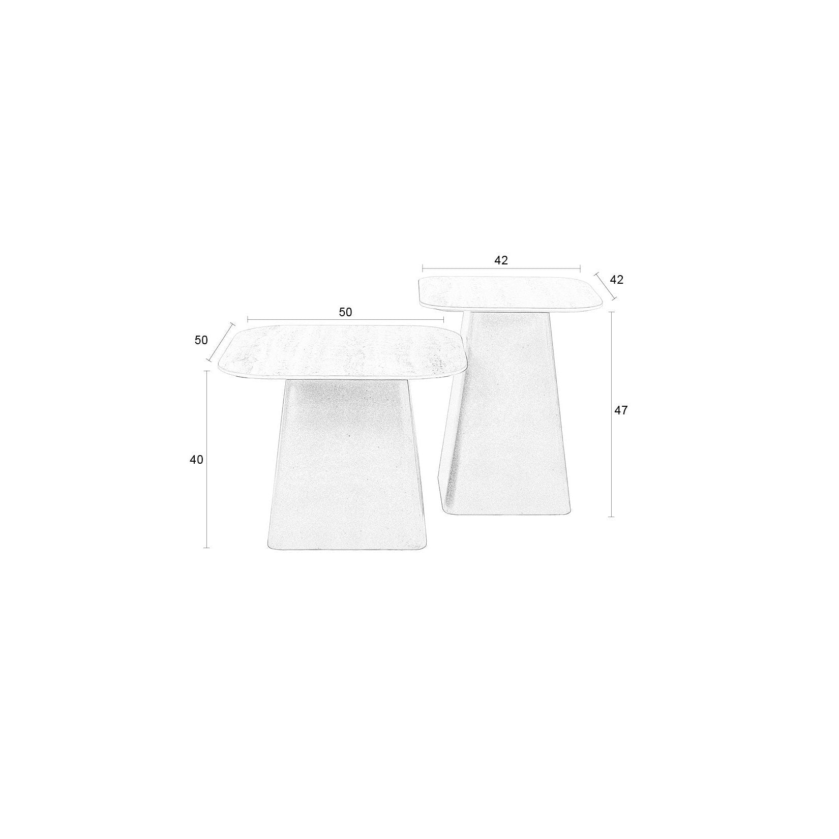 Sidetable baru (set of 2)