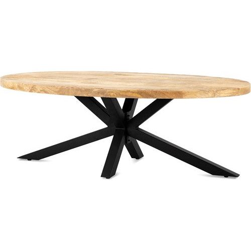 coffee table oval with spider leg 130
