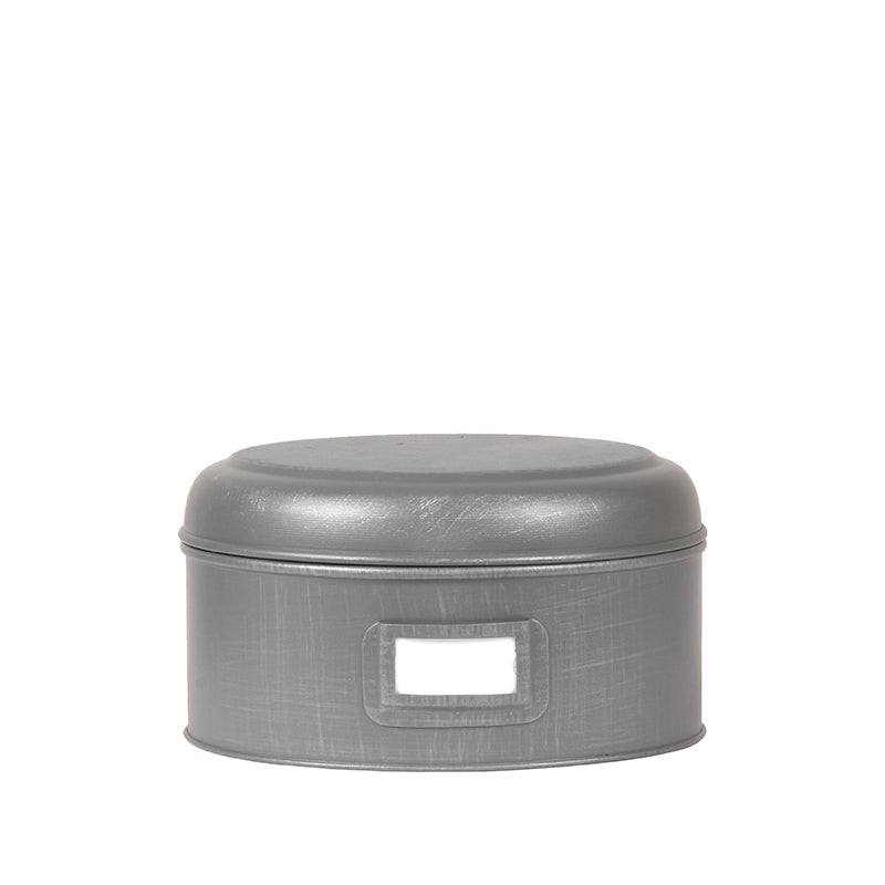 LABEL51 Opbergblik - Antiek grijs - Metaal - L