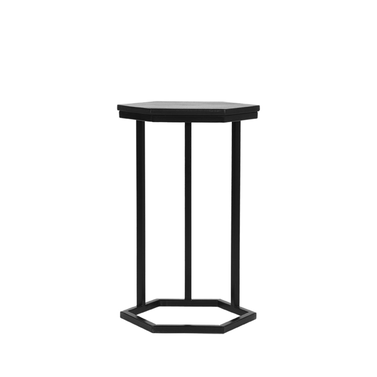 LABEL51 Bijzettafel Slide - Zwart - Mangohout - One Size