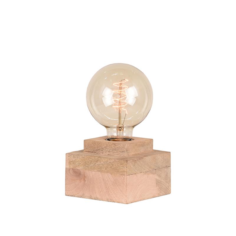 LABEL51 Tafellamp Block - Rough - Mangohout - One Size