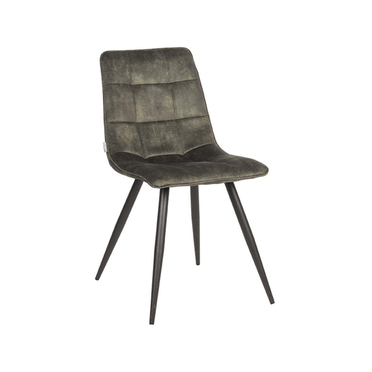 LABEL51 Eetkamerstoel Jelt - Hunter - Velours - Zwart