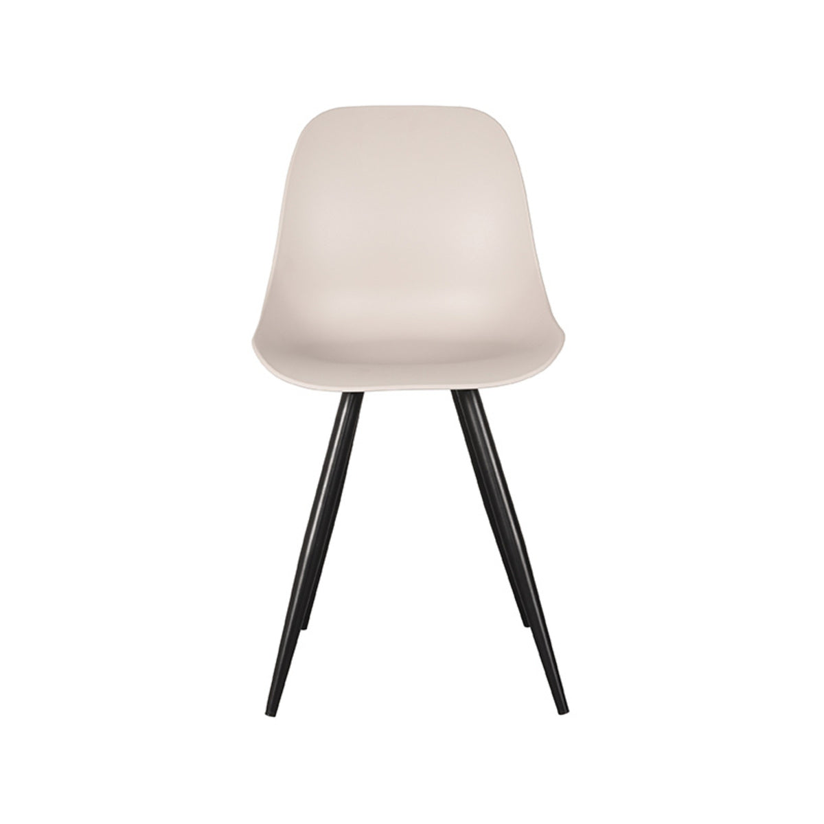 LABEL51 Eetkamerstoel Monza - Zand - Kunststof - Zwart