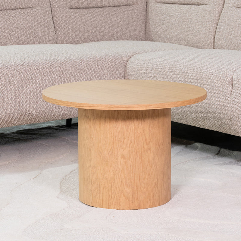 LABEL51 Salontafel Oliva - Naturel - Eiken - 60 cm - Rond