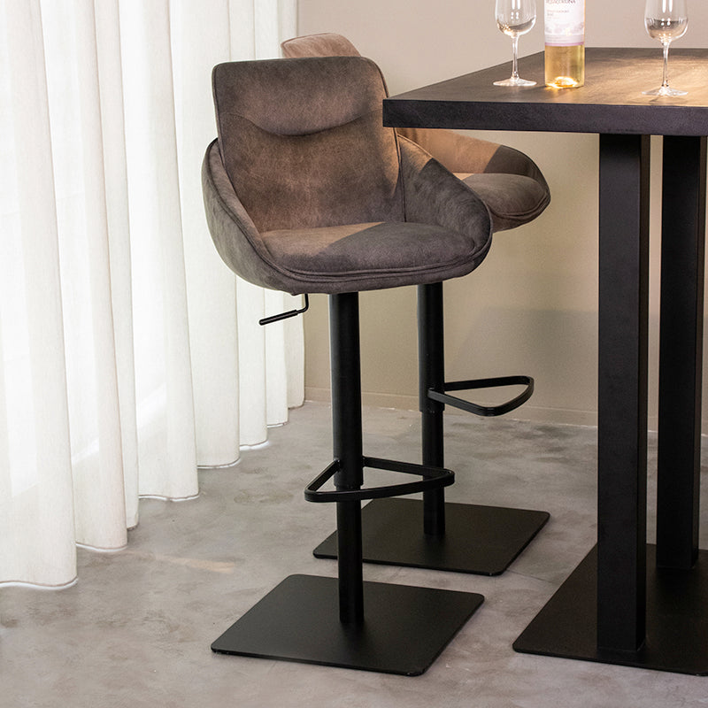 LABEL51 Barkruk Beauty - Antraciet - Cosmo - Gaslift