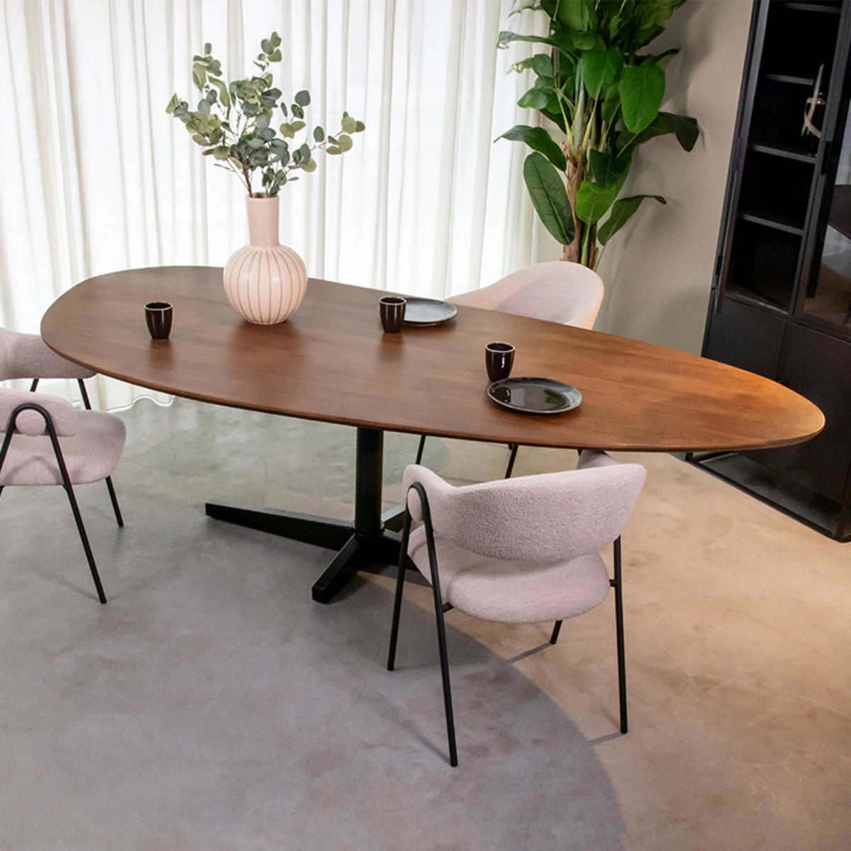 LABEL51 Eetkamertafel Rosie - Nature Smooth - Mangohout -