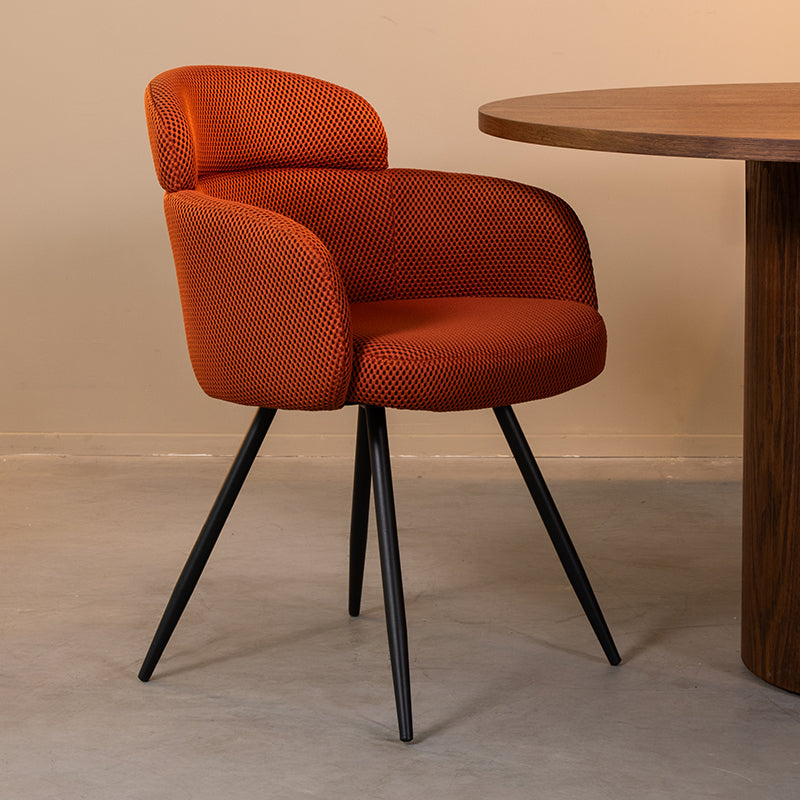 LABEL51 Eetkamerstoel Dinner - Rust - Breathe - Zwart