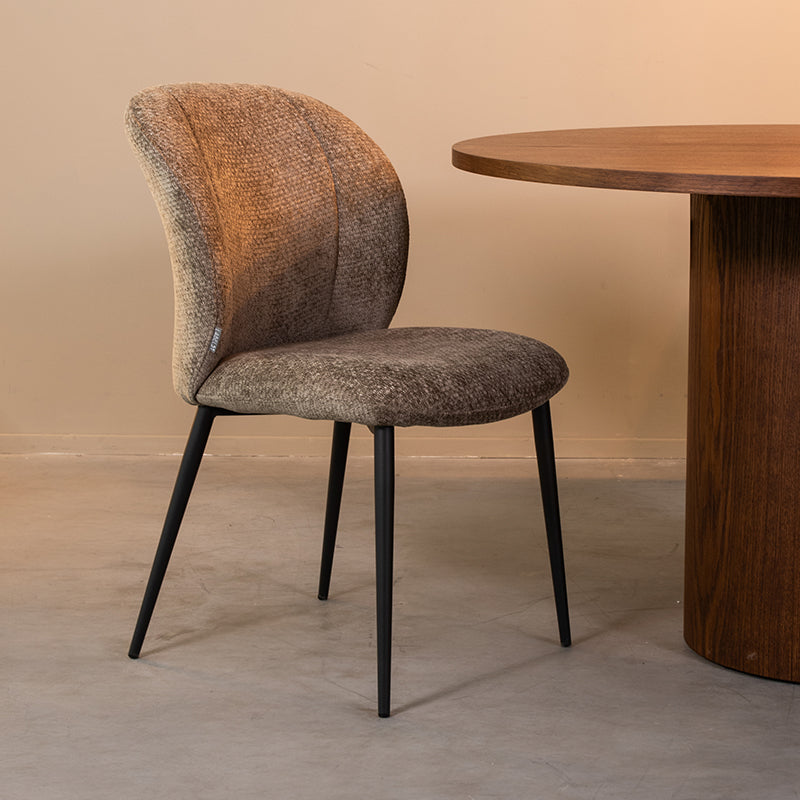 LABEL51 Eetkamerstoel Vino - Hunter - Elite - Zwart Metalen