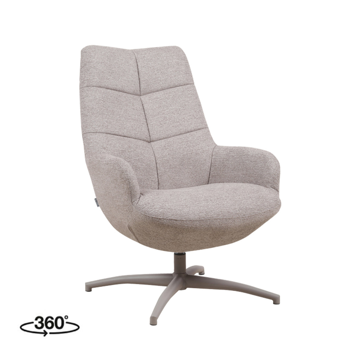 LABEL51 Fauteuil Winston - Taupe - Canyon - One Size