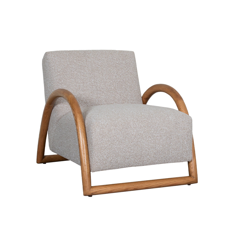 LABEL51 Fauteuil Viggo - Naturel - Royal Boucle - Naturel