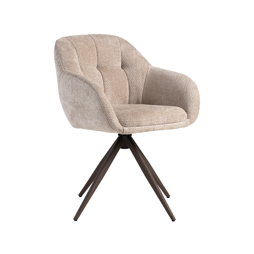 LABEL51 Eetkamerstoel Esma - Clay - Elite - Brons Metalen