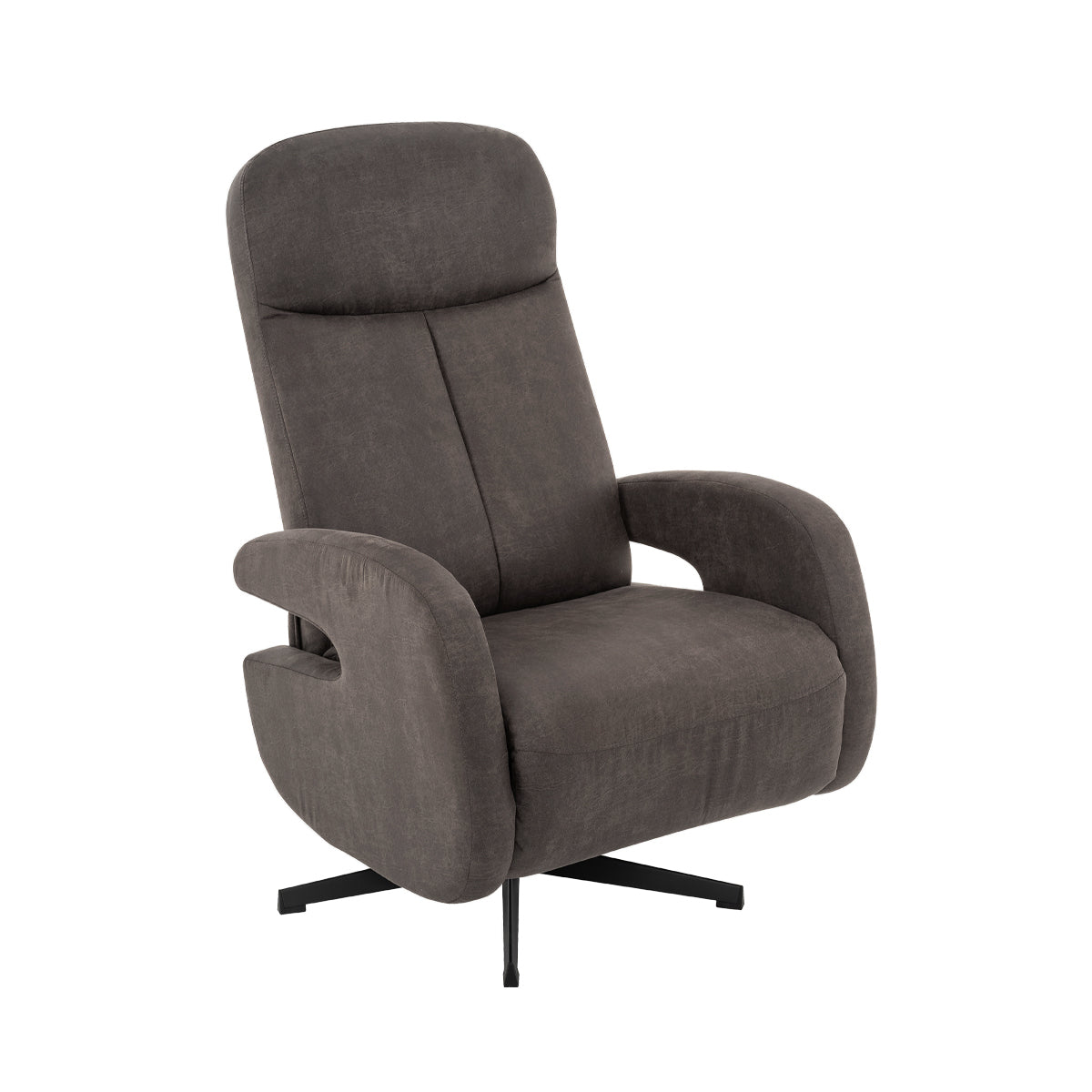 LABEL51 Fauteuil Esbjerg - Antraciet - Micro Suede - Manueel