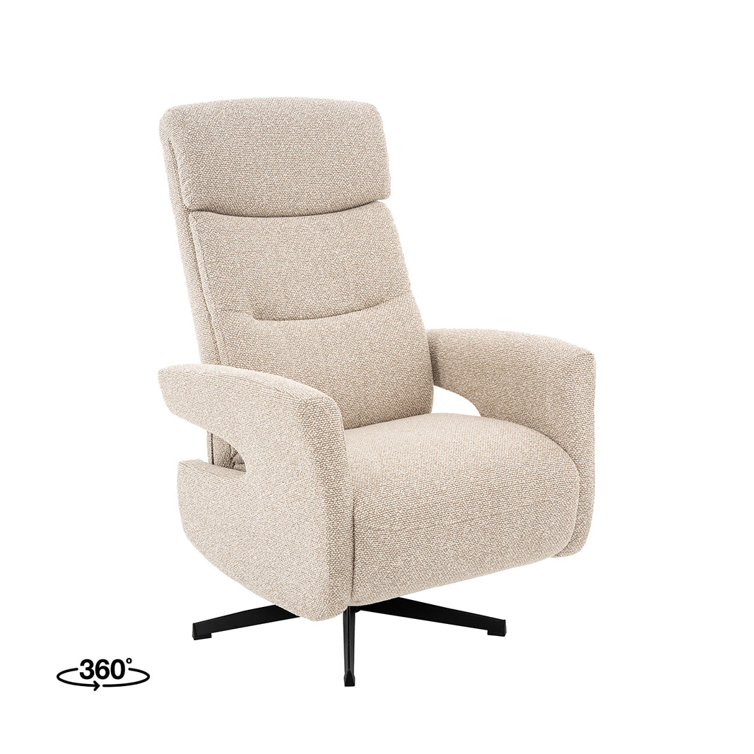 LABEL51 Fauteuil Copenhagen - Naturel - Royal Boucle -