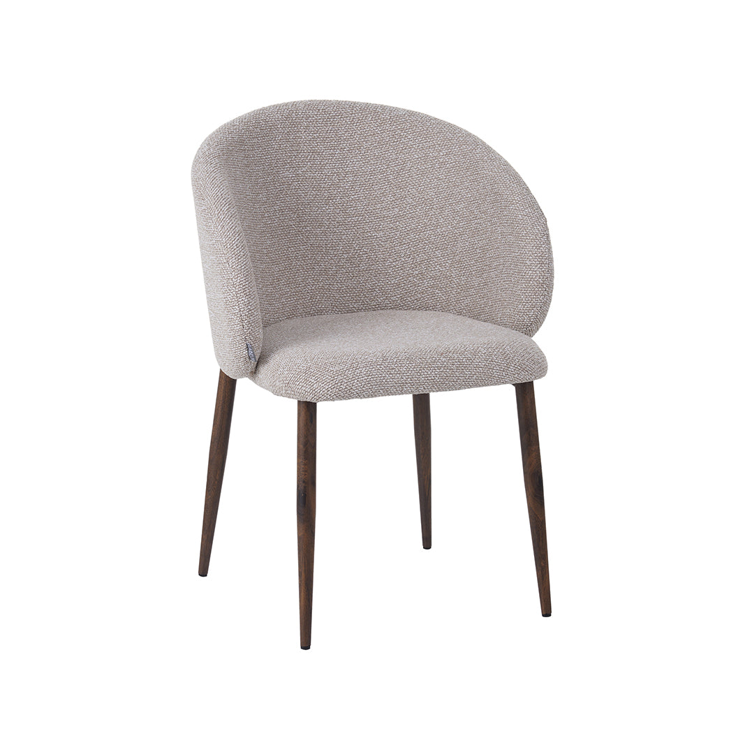 LABEL51 Eetkamerstoel Yuki - Naturel - Royal Boucle -