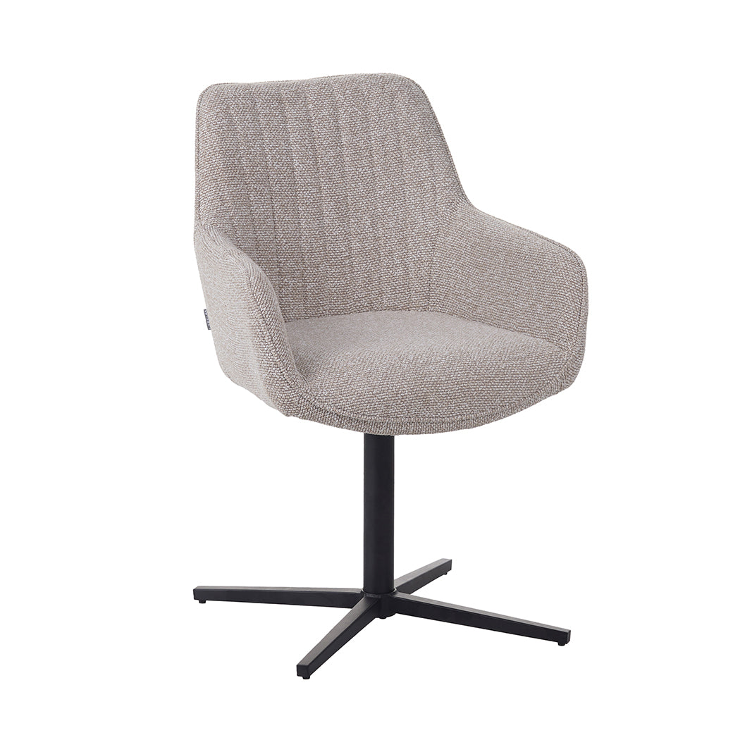 LABEL51 Eetkamerstoel Mira - Naturel - Royal Boucle - One