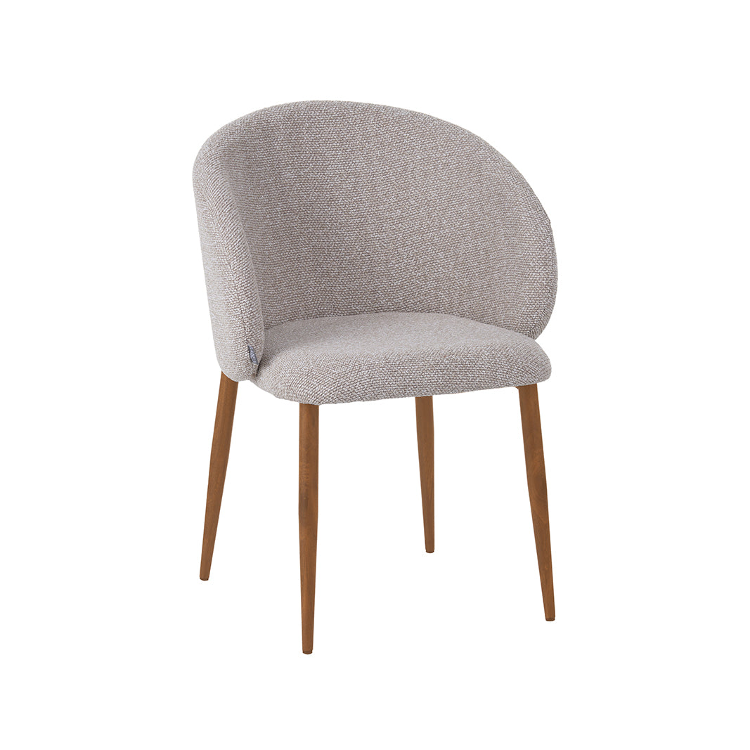 LABEL51 Eetkamerstoel Yuki - Naturel - Royal Boucle -