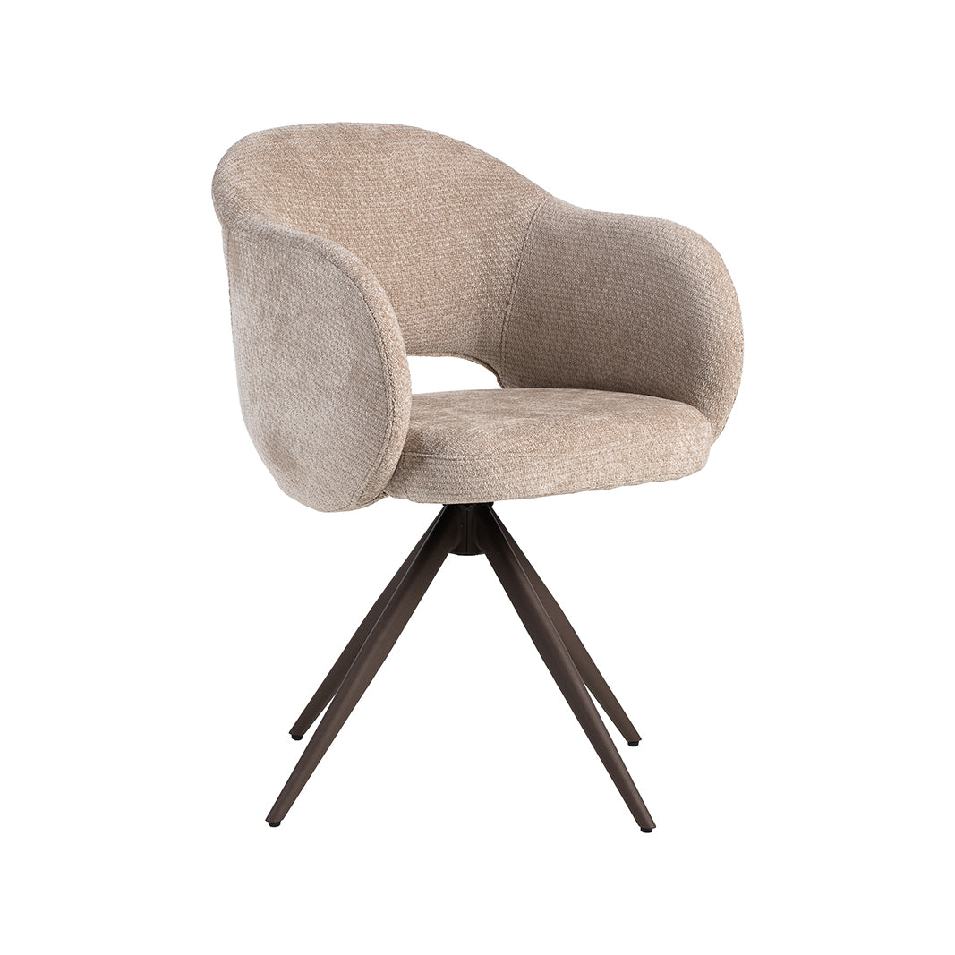 LABEL51 Eetkamerstoel Lela - Clay - Elite - Brons Metalen