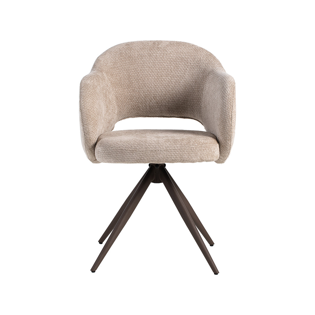 LABEL51 Eetkamerstoel Lela - Clay - Elite - Brons Metalen