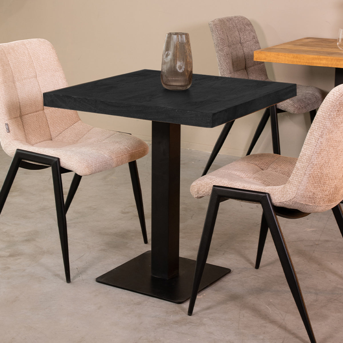 LABEL51 Eetkamerstoel Tafelblad Straight Edge - Zwart -