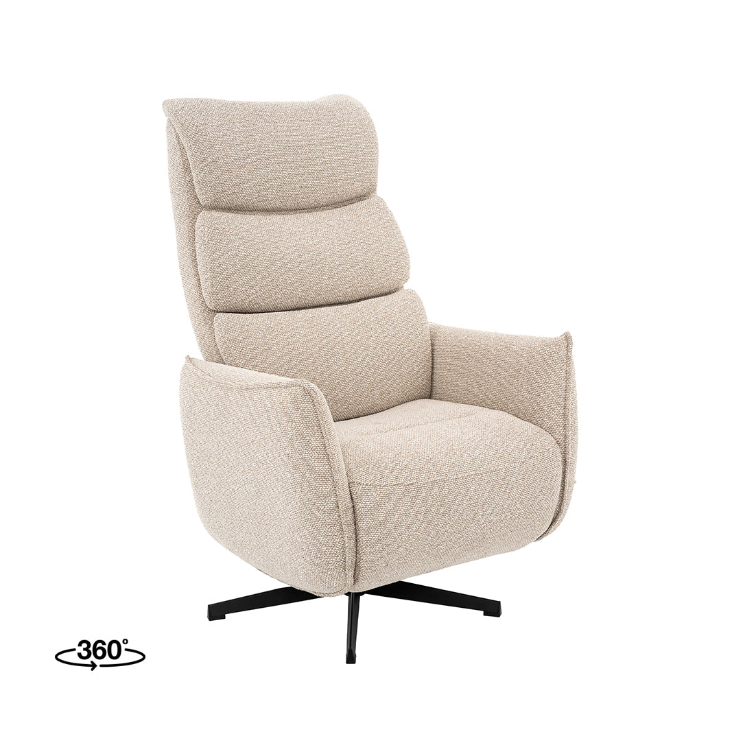 LABEL51 Fauteuil Goteborg - Naturel - Royal Boucle -