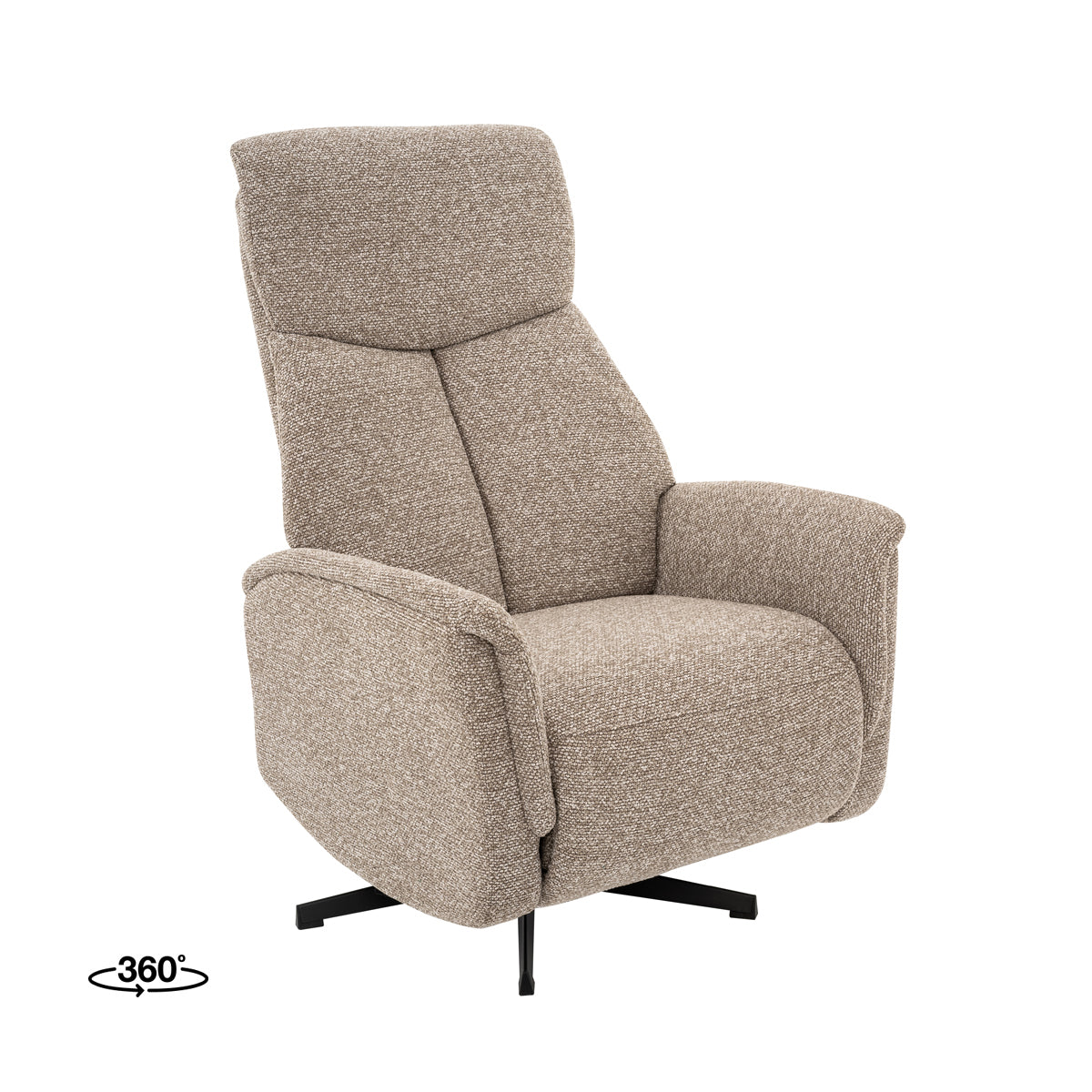 LABEL51 Fauteuil Aarhus - Mushroom - Royal Boucle -