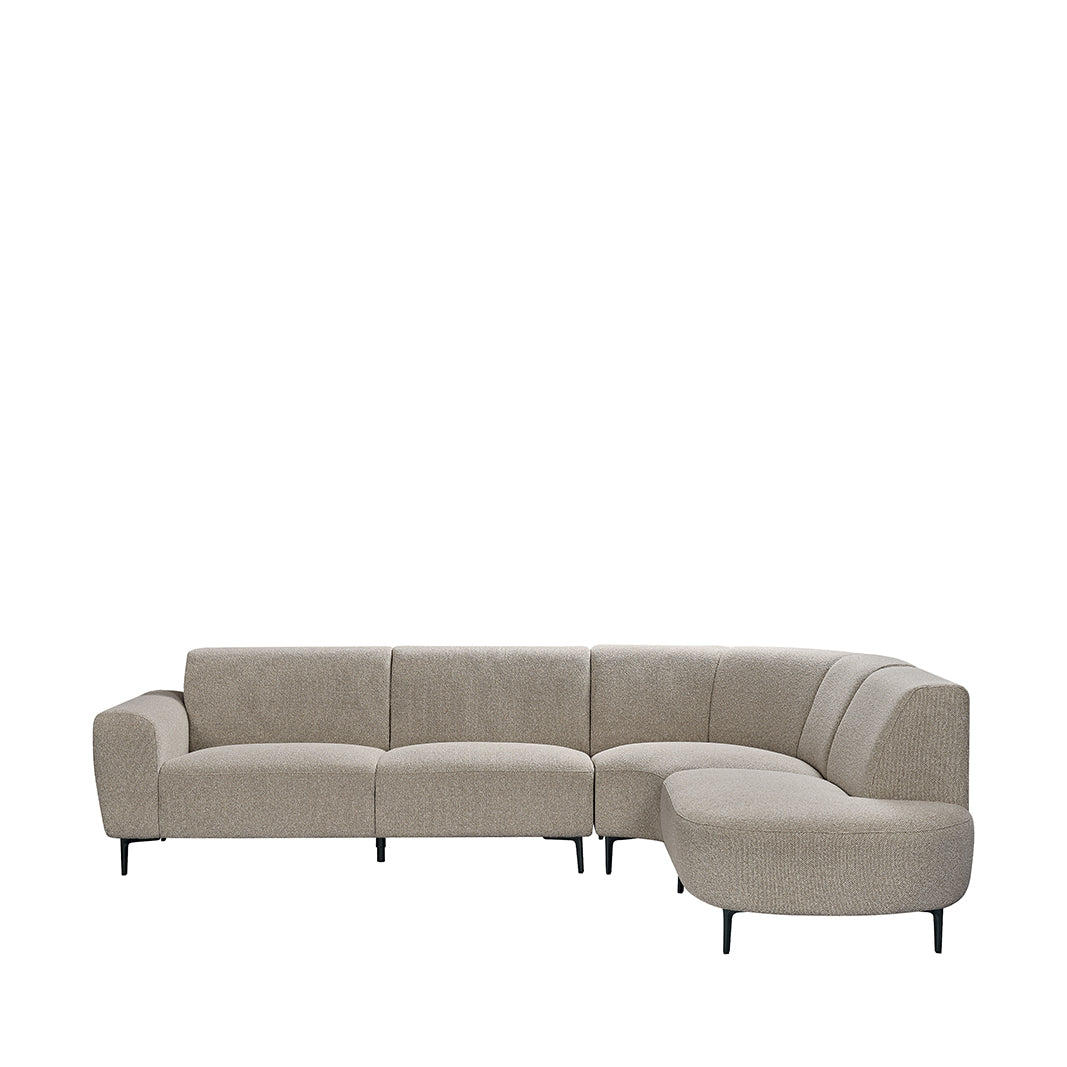 LABEL51 Hoekbank Mauro - Mushroom - Royal Boucle - Rechts