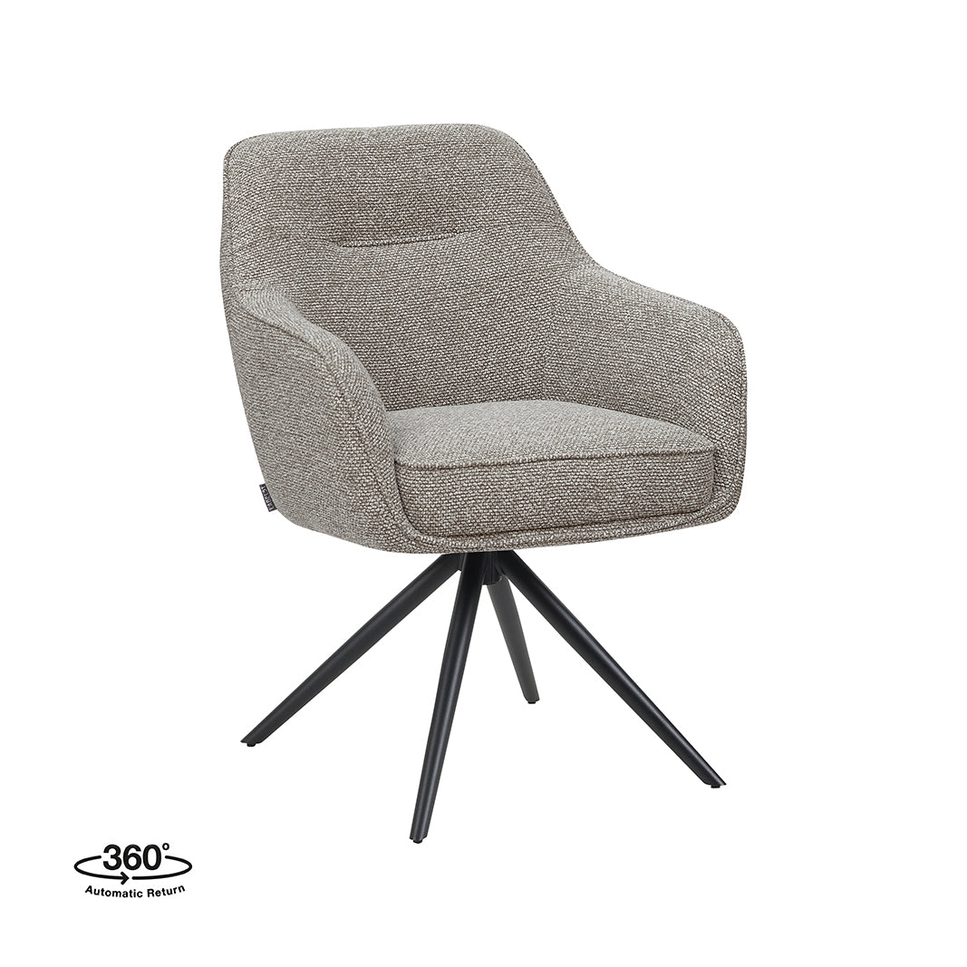 LABEL51 Eetkamerstoel Akira - Mushroom - Royal Boucle -