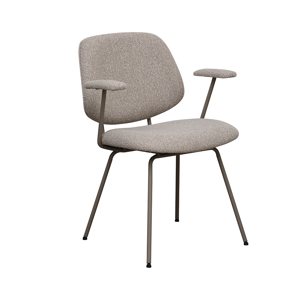 LABEL51 Eetkamerstoel Loreto - Naturel - Royal Boucle -