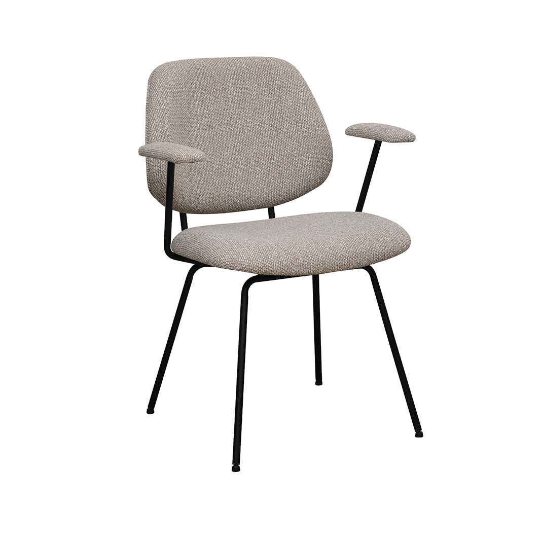 LABEL51 Eetkamerstoel Loreto - Naturel - Royal Boucle -