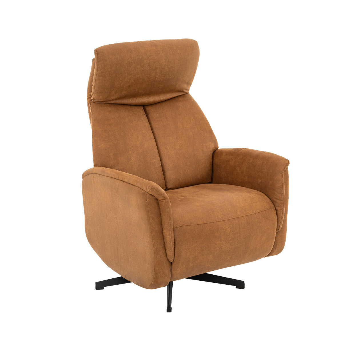 LABEL51 Fauteuil Helsinki - Cognac - Micro Suede - Manueel