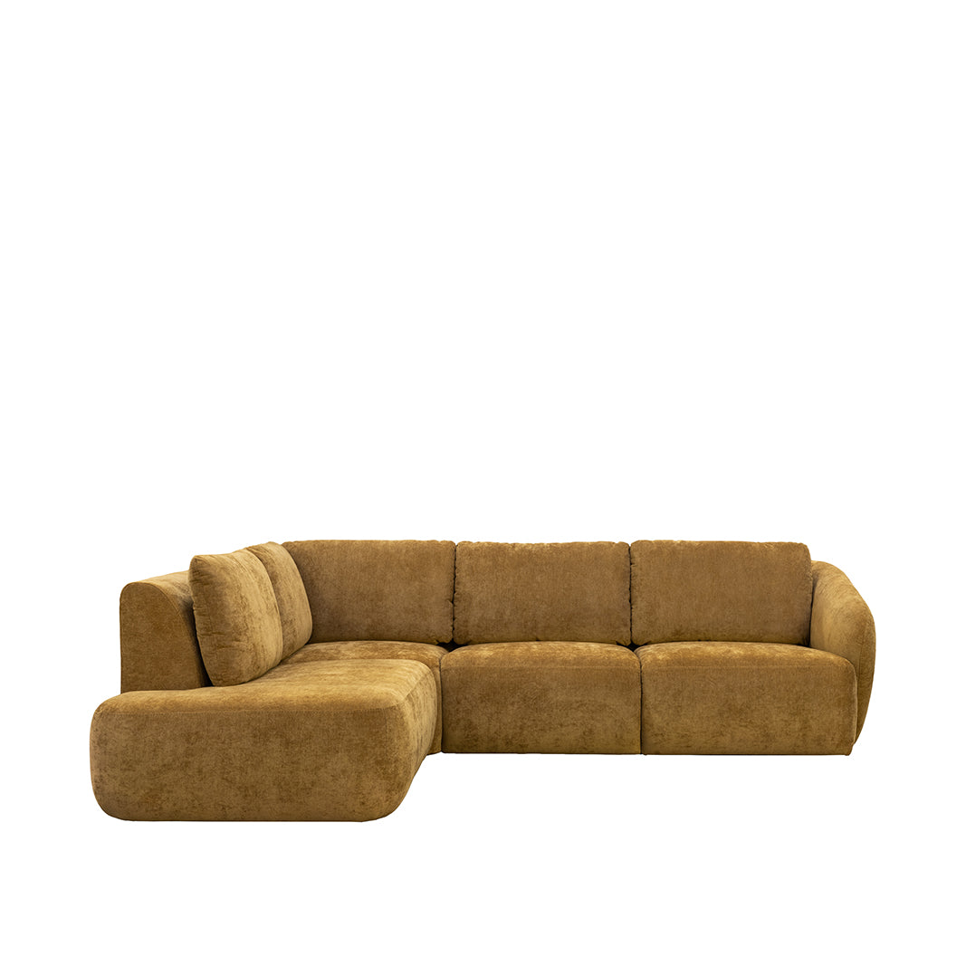 LABEL51 Hoekbank Matteo - Dark Honey - Maloy - Links