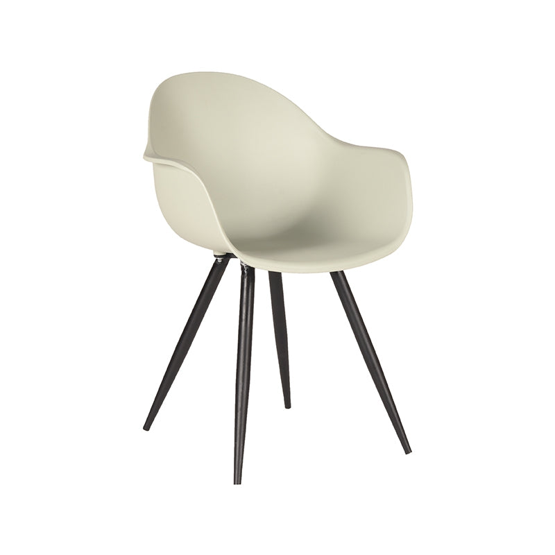 LABEL51 Eetkamerstoel Luca - Breeze - Kunststof - Zwart