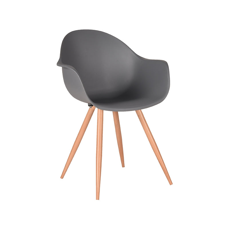 LABEL51 Eetkamerstoel Parma - Antraciet - Kunststof -