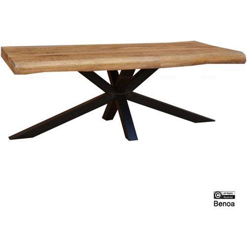 mango coffee table live edge 120 3+3cm with spider leg