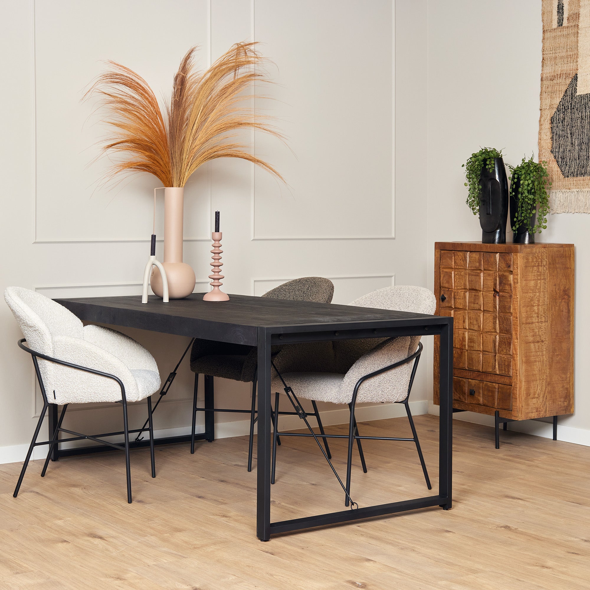 Dining room table Natural | Boaz | rectangle | Mango wood | 180x