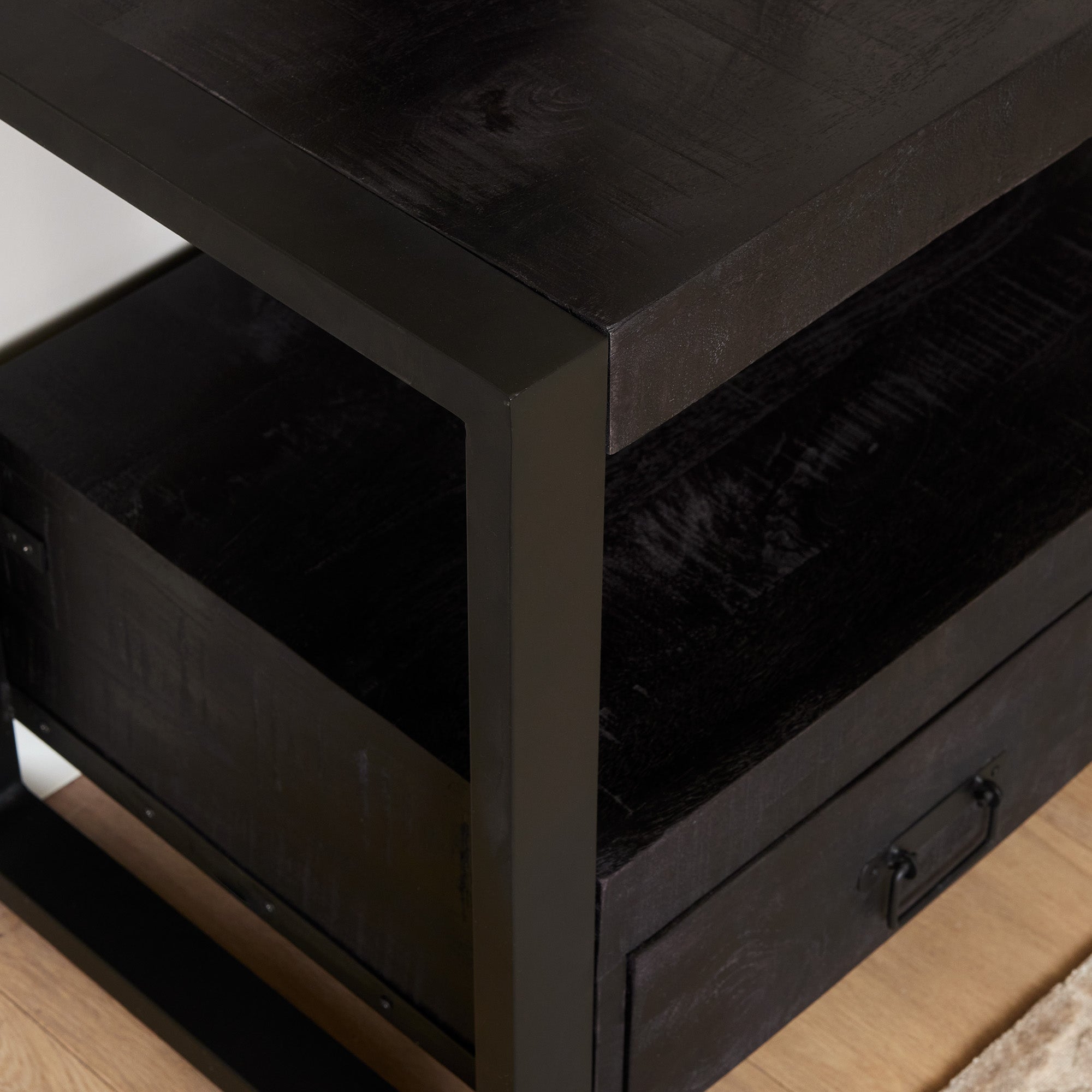 TV cabinet Natural | Boaz | Mango wood | 100 x 100 x 60(h) cm